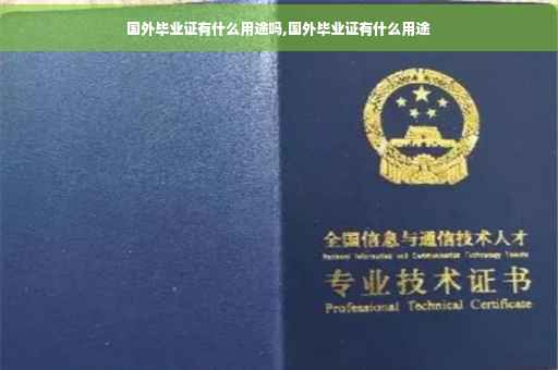 国外毕业证有什么用途吗,国外毕业证有什么用途