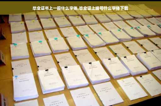 毕业证书上一般什么字体,毕业证上编号什么字体下载