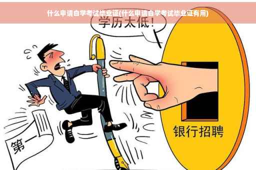什么申请自学考试毕业证(什么申请自学考试毕业证有用)