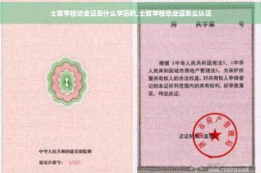 士官学校毕业证是什么学历的,士官学校毕业证怎么认证