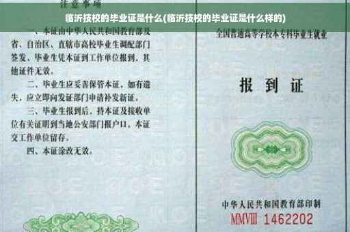 临沂技校的毕业证是什么(临沂技校的毕业证是什么样的)
