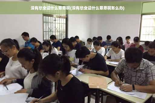没有毕业证什么意思啊(没有毕业证什么意思啊怎么办)