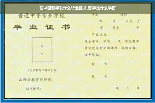 在中国留学发什么毕业证书,留学是什么学历