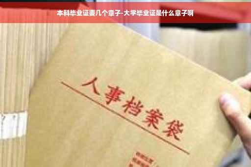 本科毕业证要几个章子-大学毕业证是什么章子啊