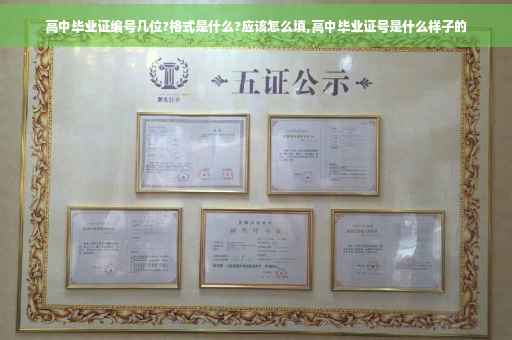 高中毕业证编号几位?格式是什么?应该怎么填,高中毕业证号是什么样子的