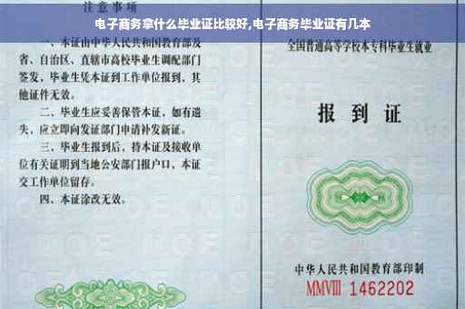 电子商务拿什么毕业证比较好,电子商务毕业证有几本