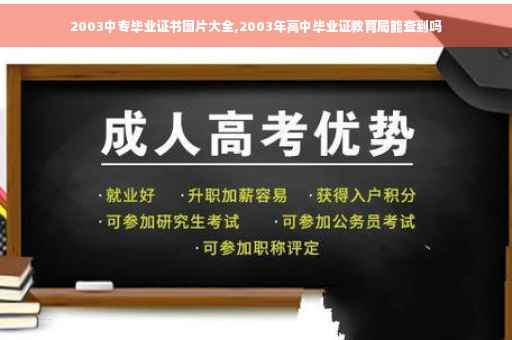 2003中专毕业证书图片大全,2003年高中毕业证教育局能查到吗