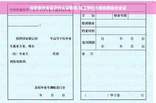 技校拿毕业证开什么证明呢,技工学校大概有那些毕业证