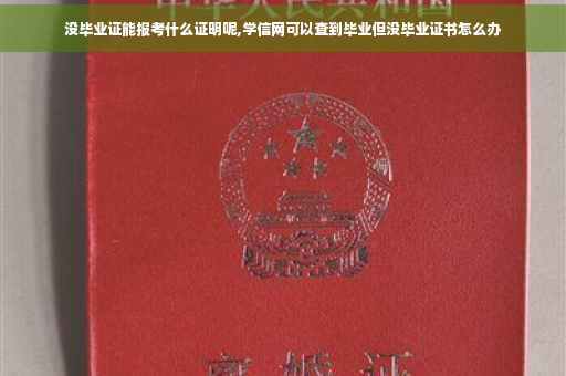 没毕业证能报考什么证明呢,学信网可以查到毕业但没毕业证书怎么办