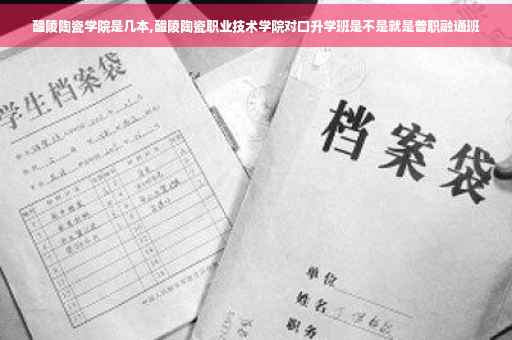 醴陵陶瓷学院是几本,醴陵陶瓷职业技术学院对口升学班是不是就是普职融通班