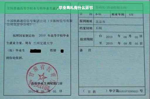 ,毕业典礼有什么环节