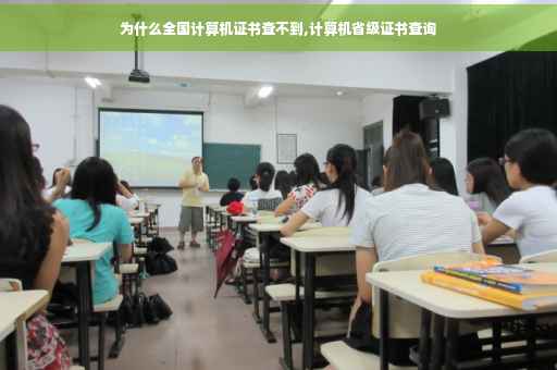 为什么全国计算机证书查不到,计算机省级证书查询