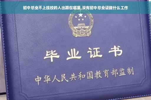 初中毕业不上技校的人出路在哪里,没有初中毕业证做什么工作