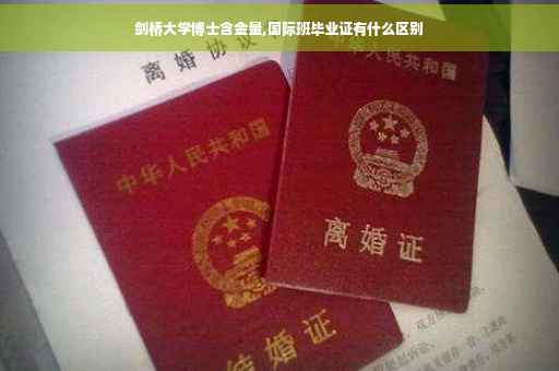剑桥大学博士含金量,国际班毕业证有什么区别