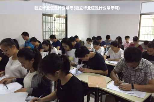 独立毕业证是什么意思(独立毕业证是什么意思啊)