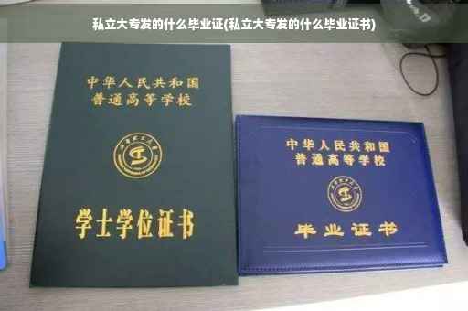 私立大专发的什么毕业证(私立大专发的什么毕业证书)