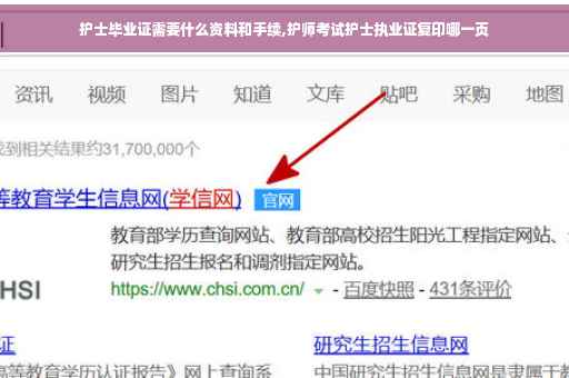 护士毕业证需要什么资料和手续,护师考试护士执业证复印哪一页