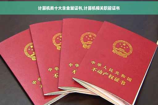 计算机类十大含金量证书,计算机相关职称证书