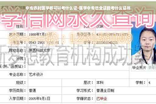 中专农村医学都可以考什么证-医学中专毕业证能考什么证书
