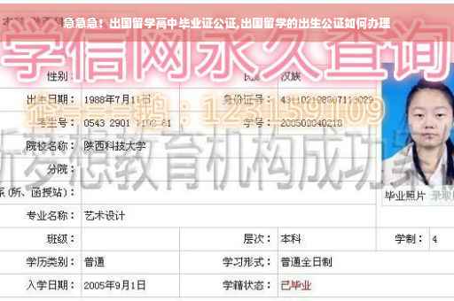 急急急！出国留学高中毕业证公证,出国留学的出生公证如何办理