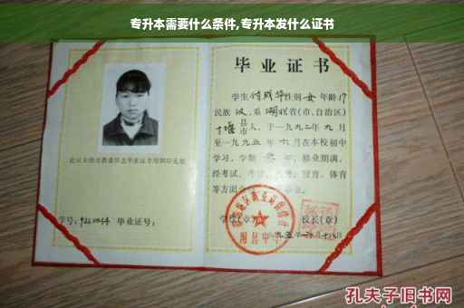 专升本需要什么条件,专升本发什么证书