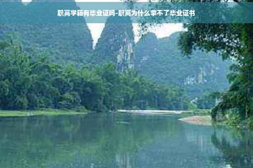 职高学籍有毕业证吗-职高为什么拿不了毕业证书