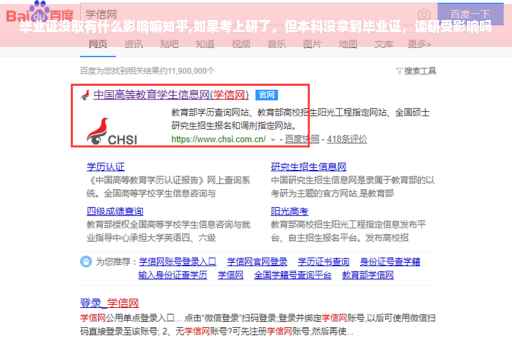 毕业证没取有什么影响嘛知乎,如果考上研了，但本科没拿到毕业证，读研受影响吗