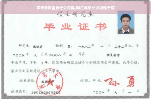 拿毕业证需要什么资料,国企要毕业证原件干嘛