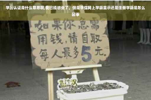 学历认证是什么意思啊,我已经毕业了，但是学信网上学籍显示还是注册学籍是怎么回事