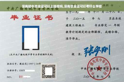 没有初中毕业证可以上技校吗,没有毕业证可以考什么学校