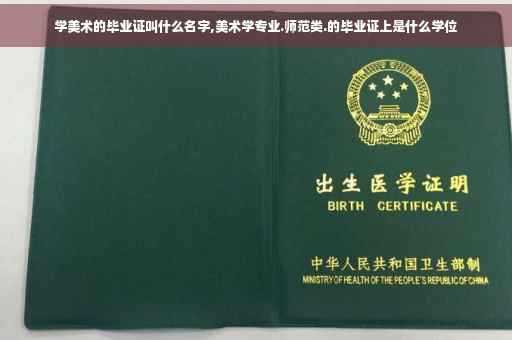 学美术的毕业证叫什么名字,美术学专业.师范类.的毕业证上是什么学位