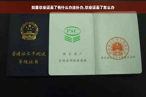 如果毕业证丢了有什么办法补办,毕业证丢了怎么办