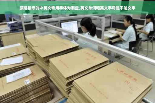 荣耀标志的中英文专用字体为哪些,英文单词和英文字母是不是文字