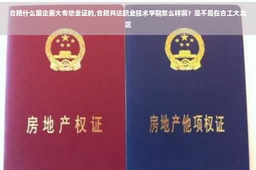合肥什么国企要大专毕业证的,合肥共达职业技术学院怎么样啊？是不是在合工大北区