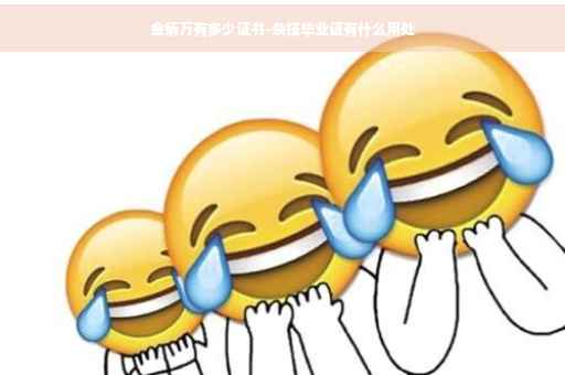 金炳万有多少证书-杂技毕业证有什么用处