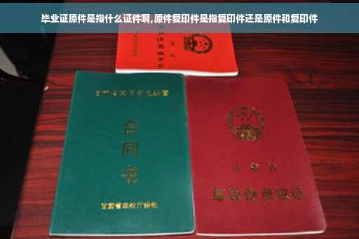 毕业证原件是指什么证件啊,原件复印件是指复印件还是原件和复印件