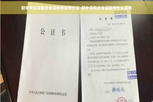 初中学历没有毕业证的考试考什么-初中没有毕业证能考什么证书