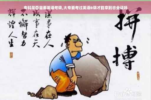 专科是否需要英语考级,大专要考过英语B级才能拿到毕业证吗