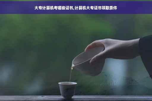 大专计算机考哪些证书,计算机大专证书领取条件
