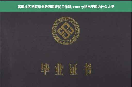 美国社区学院毕业后回国好找工作吗,emory相当于国内什么大学
