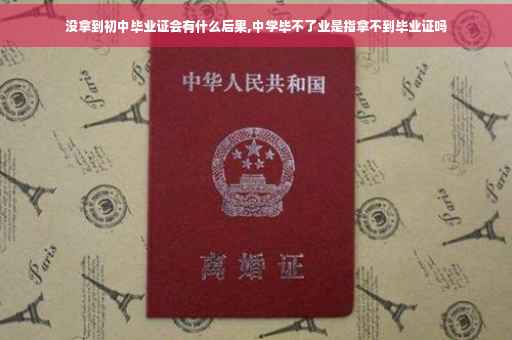 没拿到初中毕业证会有什么后果,中学毕不了业是指拿不到毕业证吗