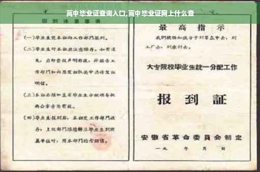 高中毕业证查询入口,高中毕业证网上什么查