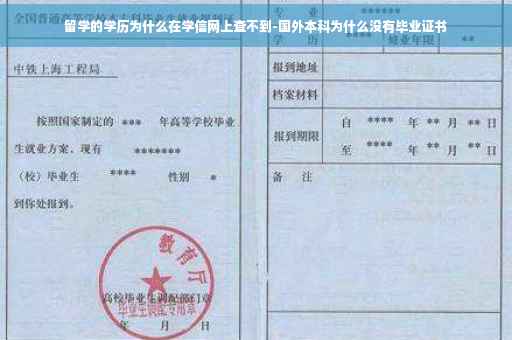 留学的学历为什么在学信网上查不到-国外本科为什么没有毕业证书