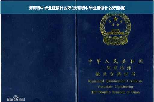 没有初中毕业证做什么好(没有初中毕业证做什么好赚钱)