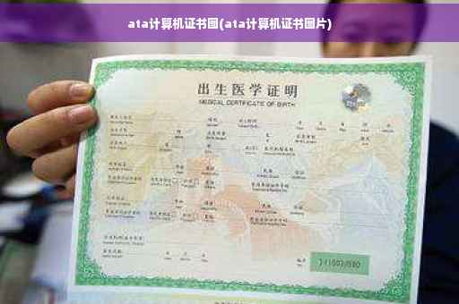 ata计算机证书图(ata计算机证书图片)