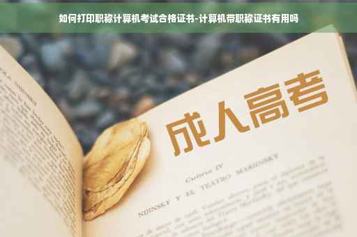 如何打印职称计算机考试合格证书-计算机带职称证书有用吗