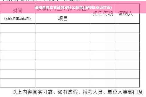 函授自考毕业证封皮什么颜色(函授毕业证封面)