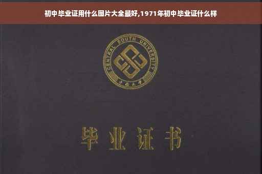 初中毕业证用什么图片大全最好,1971年初中毕业证什么样