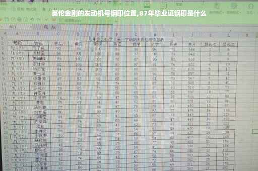 英伦金刚的发动机号钢印位置,87年毕业证钢印是什么