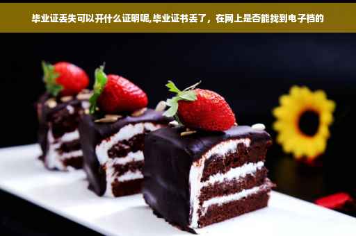 毕业证丢失可以开什么证明呢,毕业证书丢了，在网上是否能找到电子档的
